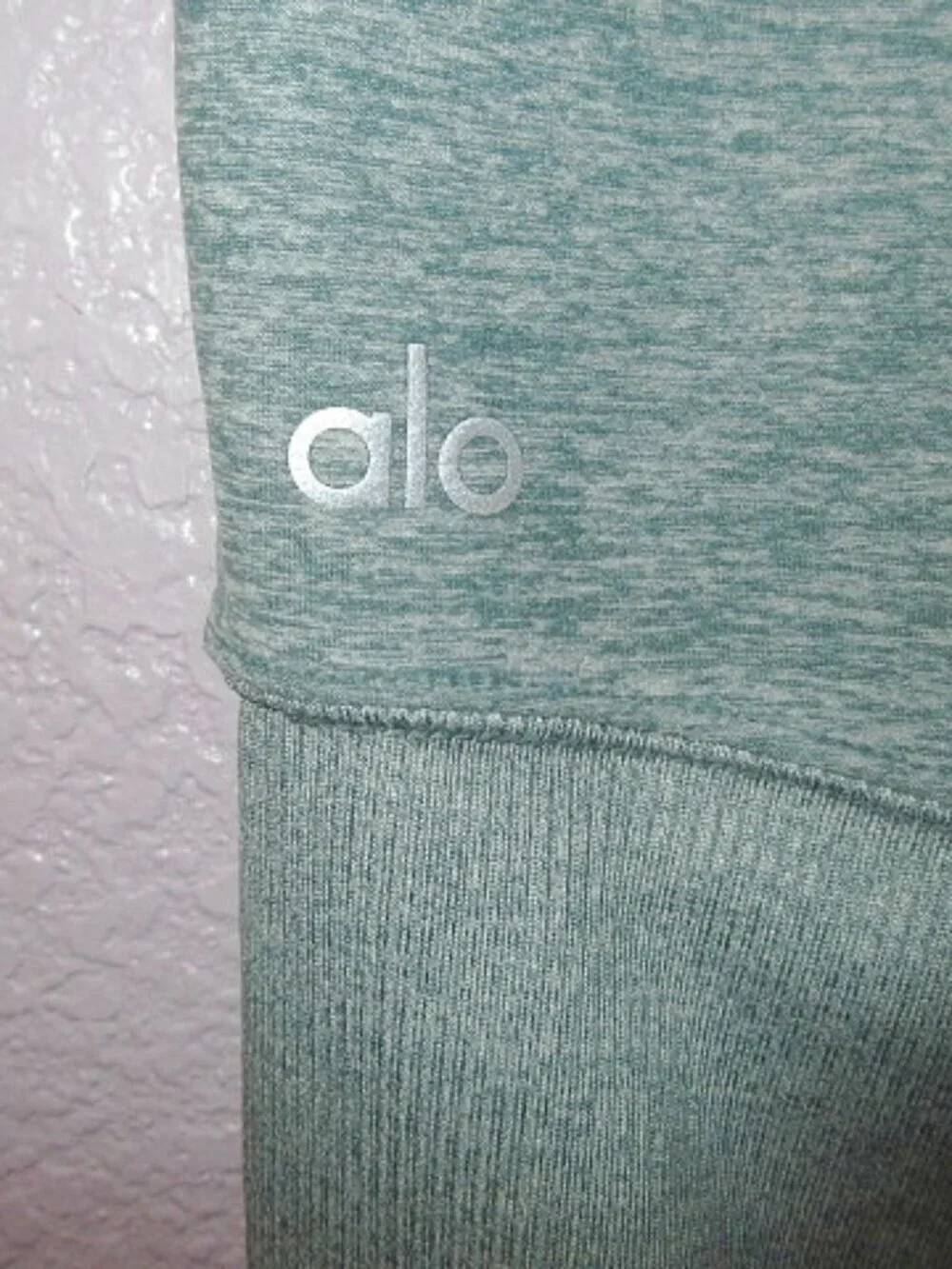 Alo Yoga Goddess Leggings Size S Sage Green High Waist Sculpting Stretch Ribbed